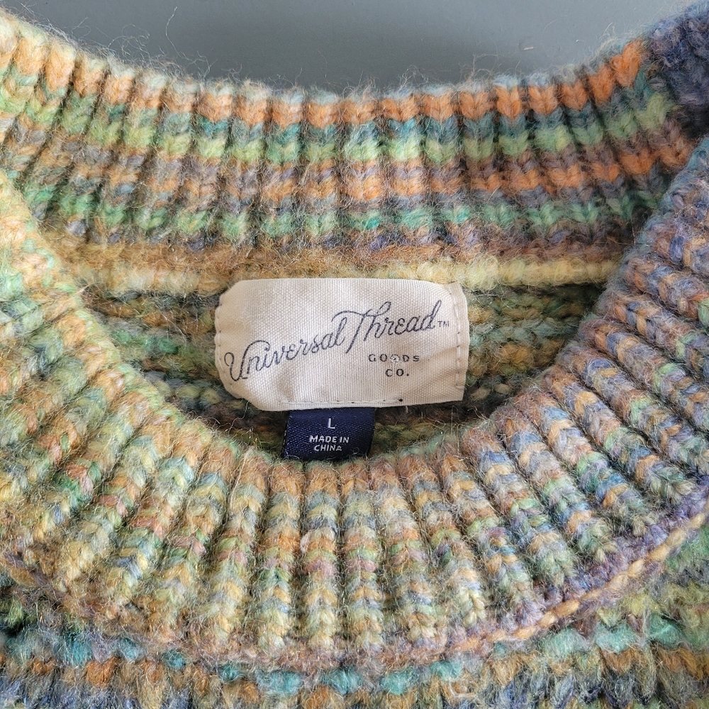 Universal Thread Multicolor Knit Sweater Size L - Picture 7 of 8